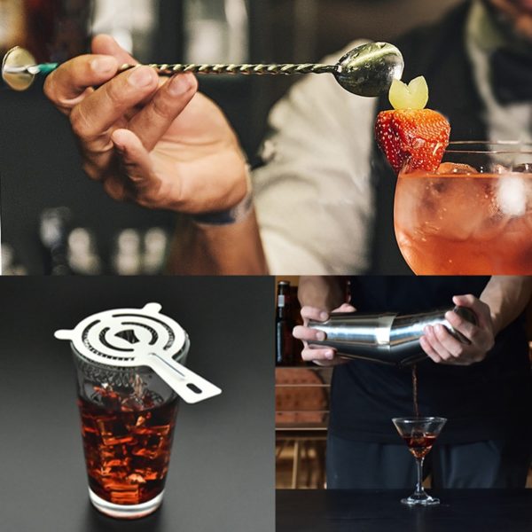Kit cocktail : coffret et pièces à cocktail (9 pièces – cocktail 750 ML)