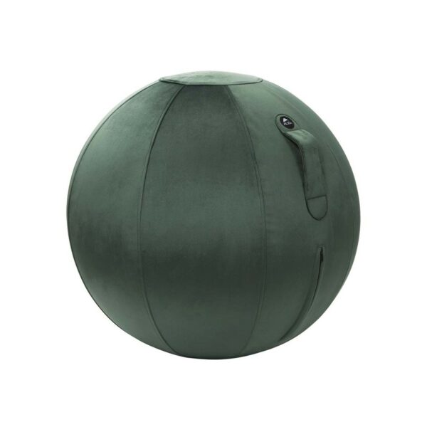 Siège ballon ergonomique revêtement velours vert
