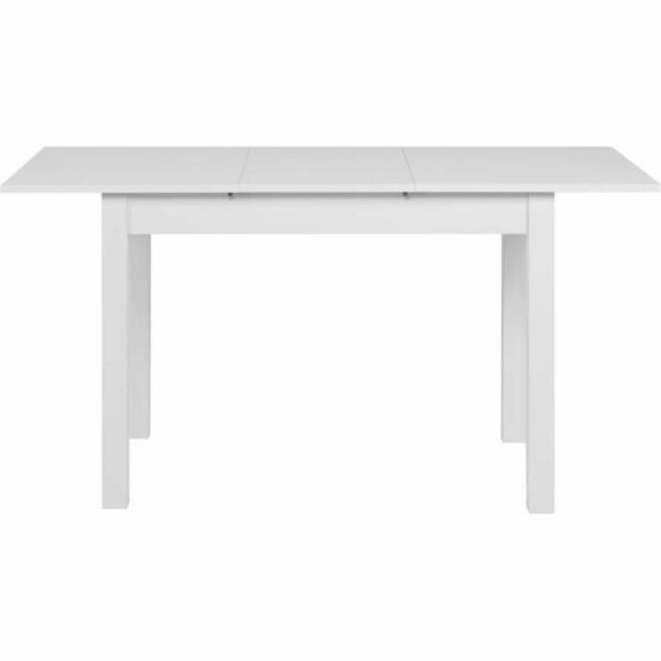 Table extensible 110/150 x 75 x 70 cm Blanc Métal