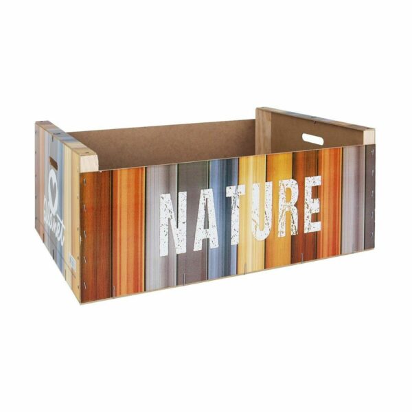 Boîte de rangement Confortime Nature Bois Multicouleur 58 x 39 x 21 cm (3 Unités)
