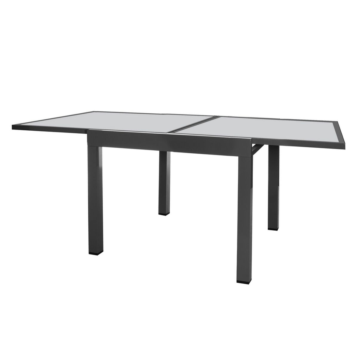 Table extensible Thais 80 x 80 x 74 cm Aluminium
